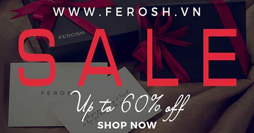 Sở hữu các thiết kế thời trang tại Ferosh giá ưu đãi tới 60%. 3