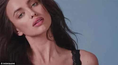 Irina Shayk bầu bí vẫn sexy ngất người quảng cáo nội y