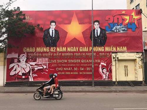 Sở VH-TT nhắc nhở pano quảng cáo phản cảm của ca sĩ Quang Hà 3
