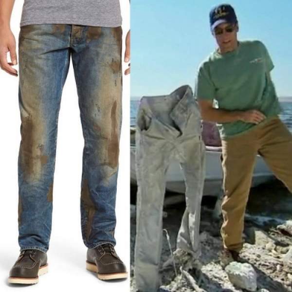 Quần jeans "dính bùn" bẩn lem nhem có giá 10 triệu đồng gây choáng 6