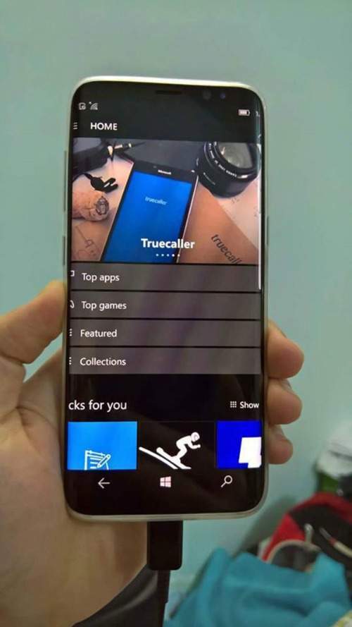 "Lạ lẫm" Galaxy S8 chạy hệ điều hành Windows 10 2