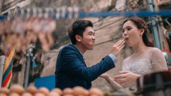 Cặp đôi Thái gây sốt vì chụp ảnh cưới với muôn kiểu món ăn 6
