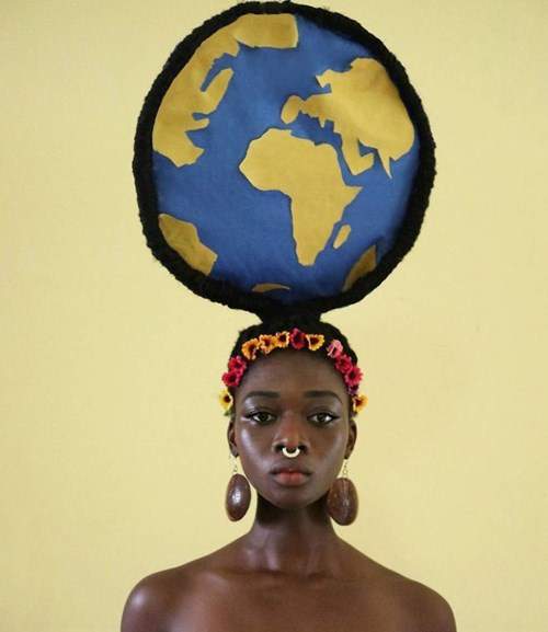 Giật mình trước mái tóc kỳ quái của người đẹp Châu Phi 6