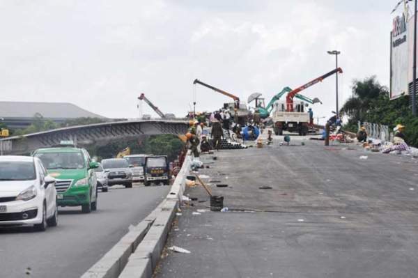 Cận cảnh cầu bạc tỷ “giải cứu” kẹt xe ở Tân Sơn Nhất trước giờ G 5