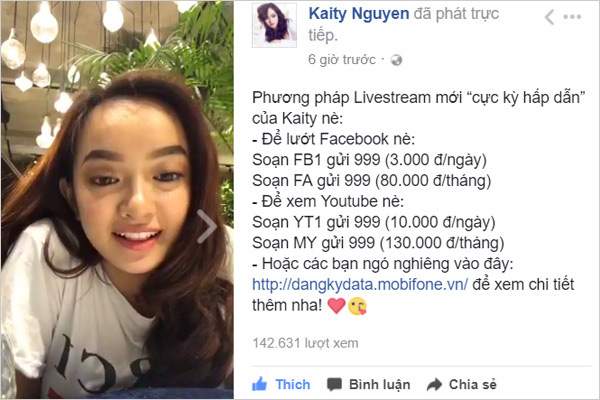 Sao Việt chia sẻ bí kíp “triệu view” với Facebook data 3.000 đ/ngày 5
