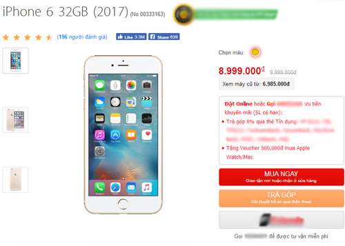 iPhone 6 bản 32GB lại giảm giá hơn 1 triệu đồng 2