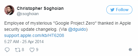 Project Zero: đội đặc nhiệm an ninh mạng của Google 4