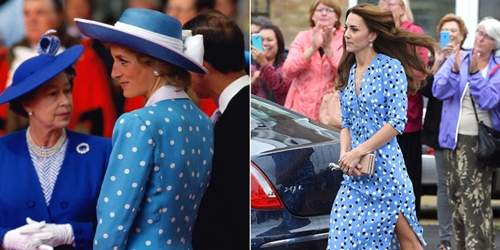 6 lần công nương Kate “mượn” quần áo của mẹ chồng Diana 4