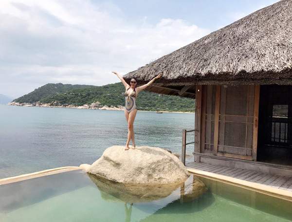 Hoa hậu Hà Kiều Anh 41 tuổi vẫn quá bốc lửa với bikini 6