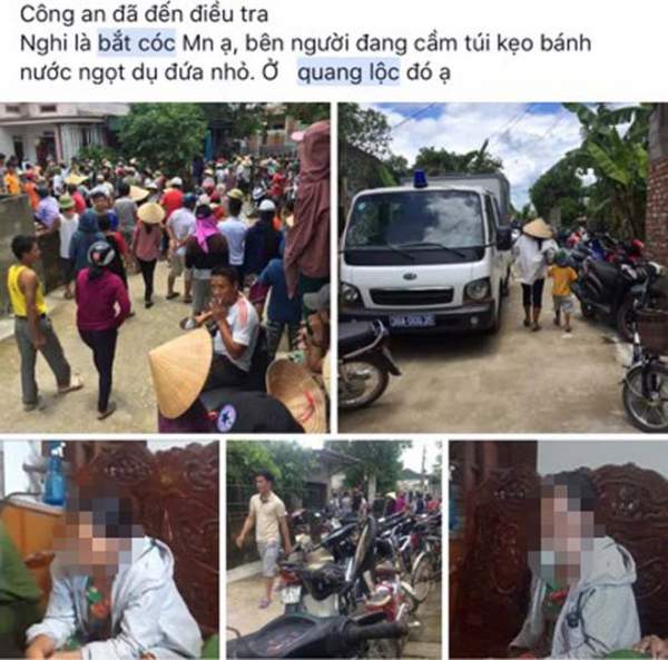 Kết luận bất ngờ vụ dân vây bắt người phụ nữ nghi bắt cóc trẻ em ở Hà Tĩnh