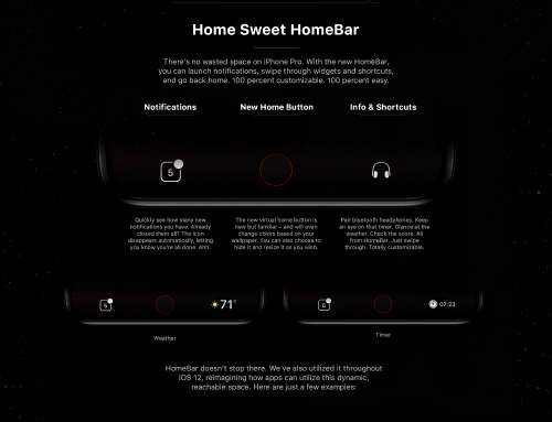 Ngắm concept iPhone 8 UI với thanh Home Bar thông minh 2