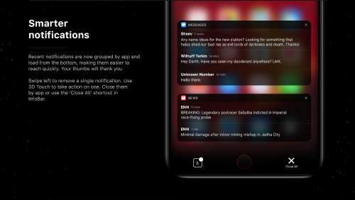 Ngắm concept iPhone 8 UI với thanh Home Bar thông minh 4