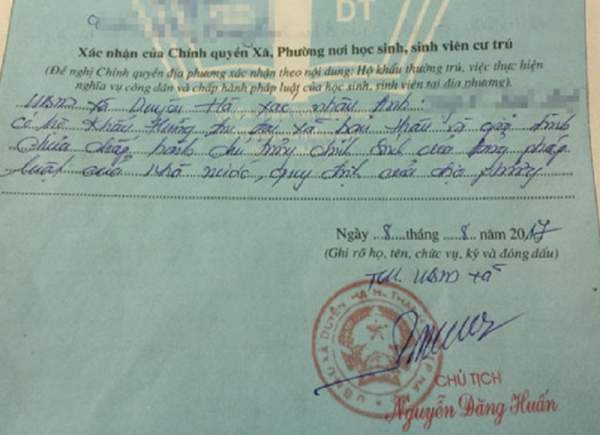 Kỷ luật chủ tịch xã vụ phê lý lịch “xấu” tại Hà Nội