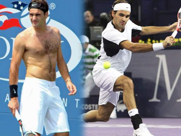 "Bò tót làng banh nỉ" Nadal lực lưỡng vượt xa Roger Federer 13