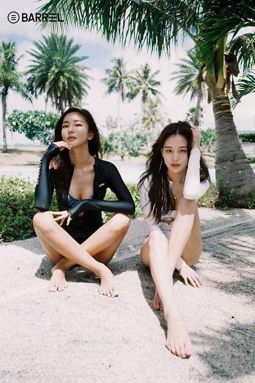 2 kiều nữ Hàn Quốc kín đáo vẫn đẹp với áo tắm thể thao 10