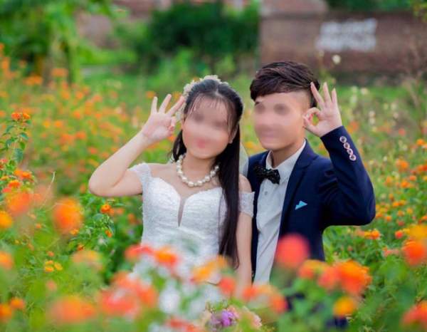 Xôn xao bộ ảnh cưới cô dâu 16, chú rể 17 tuổi ở Bắc Giang 2