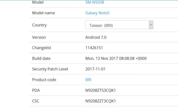 Samsung Galaxy Note5, Xperia XA1 nhận bản cập nhật an ninh mới 2