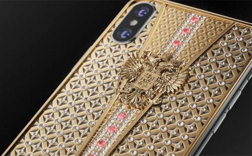 Tận mắt iPhone X Imperial Crown gắn 344 viên kim cương tiền tỷ