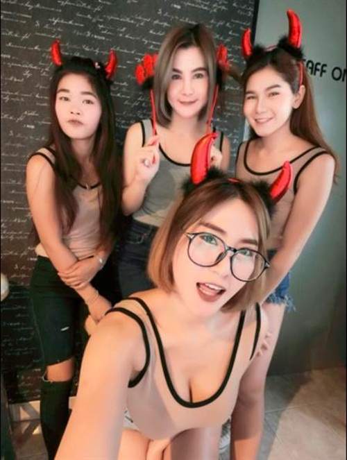 Xôn xao quán cà phê toàn hot girl ngực khủng ở Thái Lan 3