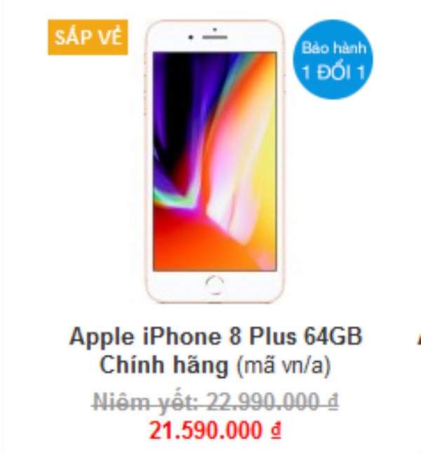 Giáp Tết, giá bán iPhone 8, 8 Plus không ngừng giảm mạnh 3