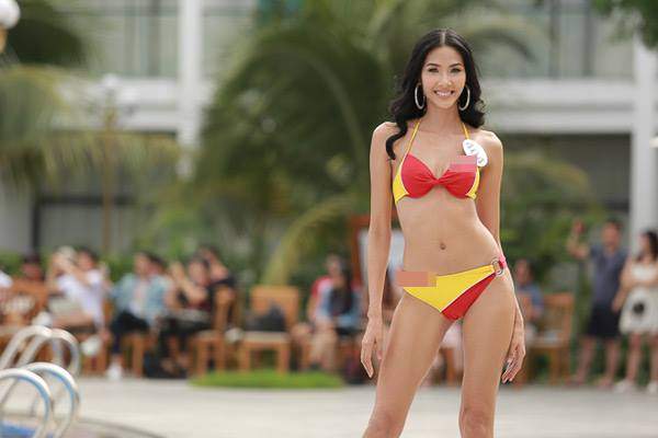 Cận cảnh màn thi bikini của các thí sinh nóng bỏng nhất Hoa hậu Hoàn vũ VN 3