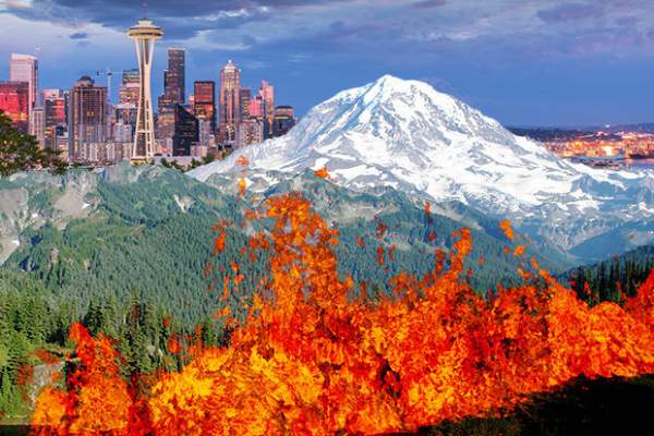 Núi lửa cao nhất Washington và nguy cơ san phẳng thành phố Mỹ 3