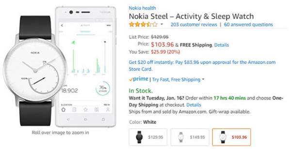 Nhanh tay đặt mua Nokia Steel với giá giảm đến 600.000 đồng 2