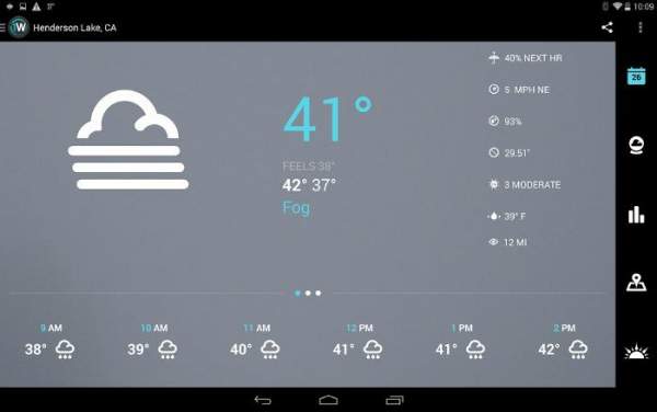 Tổng hợp phần mềm theo dõi thời tiết miễn phí trên Android 3