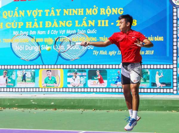 Lý Hoàng Nam tham dự giải quần vợt chuyên nghiệp quy mô lớn tại Tây Ninh 1