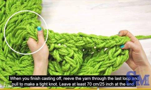 Mốt cách đan khăn len bằng tay trong vòng 30 phút 6