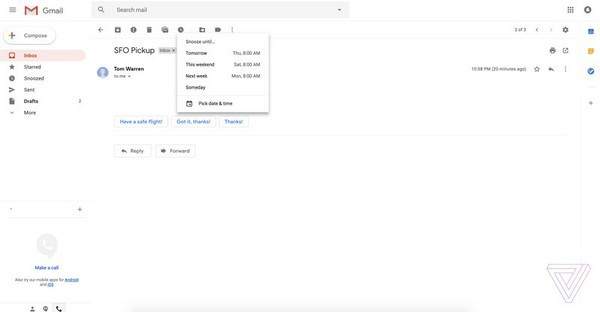 Lộ giao diện thiết kế hoàn toàn mới, đẹp và hiện đại của hộp thư Gmail 3
