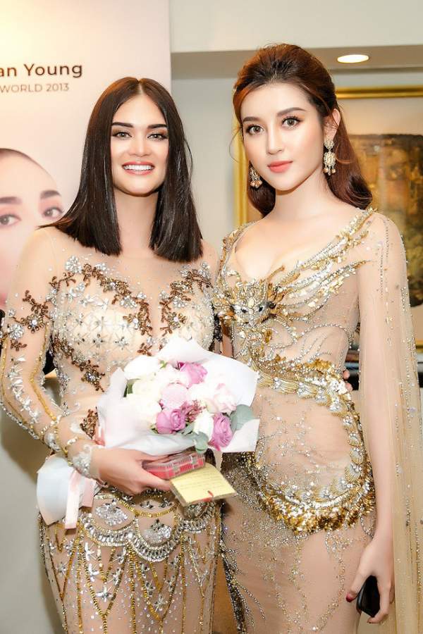 Huyền My hội ngộ hai Hoa hậu đẹp nhất thế giới tại TP.HCM 4