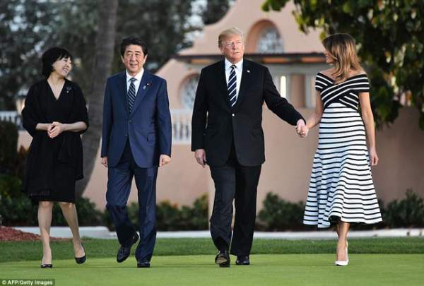 Tổng thống Trump đón thân mật Thủ tướng Nhật Bản tại "Cung điện Mùa Đông" 2