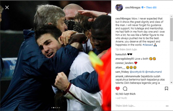 HLV Wenger nhận nhiều lời chia sẻ nồng ấm khi quyết định rời Arsenal 6