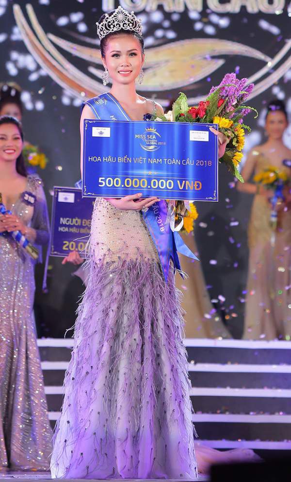 Người đẹp Tiền Giang đăng quang Hoa hậu Biển Việt Nam toàn cầu 2018 2