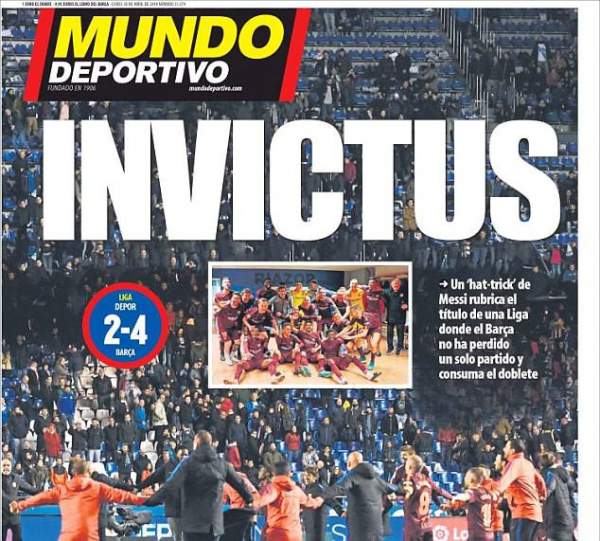 Báo giới Tây Ban Nha ca ngợi chức vô địch phi thường của Barcelona 2