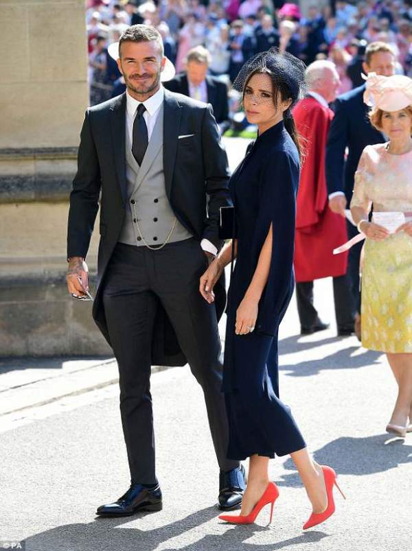 Vợ chồng Beckham nổi bật giữa dàn sao tham dự đám cưới của hoàng tử Harry 12