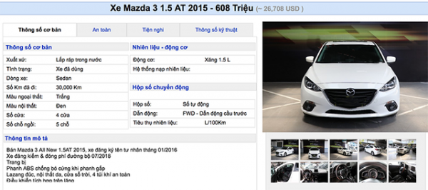Lạ thường những chiếc Mazda3 “cá vàng” giá đắt ngang xe mới 2