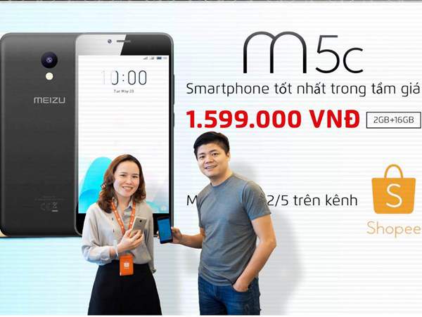 Nối tiếp thành công tại Indonesia, Meizu mở bán M5c giá sốc trên Shopee