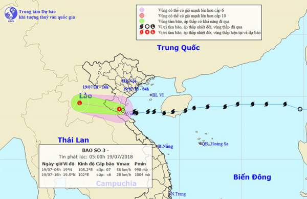 Bão Sơn Tinh suy yếu thành áp thấp, Bắc Trung Bộ mưa lớn