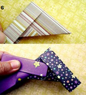 Cách làm vòng hoa giấy origami trang trí Giáng sinh 5