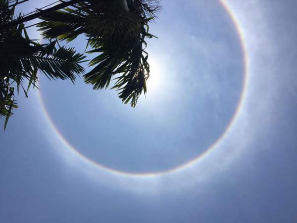 Thích thú với hiện tượng vầng hào quang bao quanh mặt trời ở Quảng Nam 4