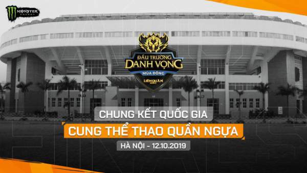 VCK đấu trường danh vọng mùa đông 2019 sẽ được tổ chức tại cung thể thao Quần Ngựa, Hà Nội 1