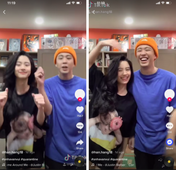 Hot girl Instagram Hàn Hằng và vlogger Huyme công khai bên nhau 2