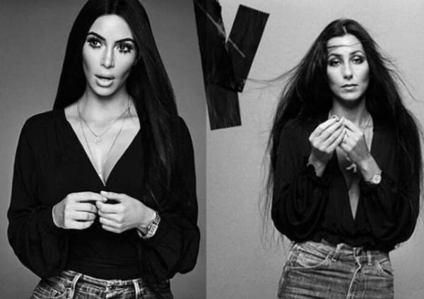 Kim Kardashian giống như "bản sao" của Cher 7