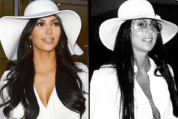 Kim Kardashian giống như "bản sao" của Cher 5