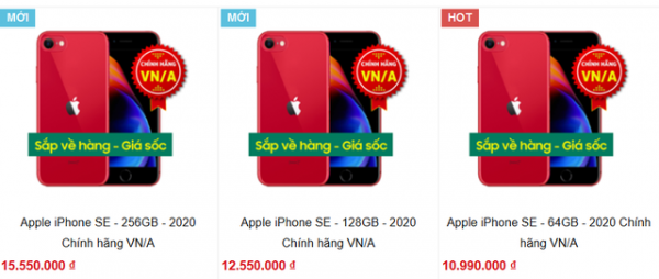 Lộ giá bán lẻ iPhone SE 2020 tại Việt Nam, từ 10,99 triệu đồng