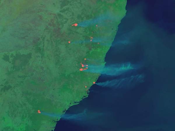 Cháy rừng tại Australia nhìn từ không gian 4
