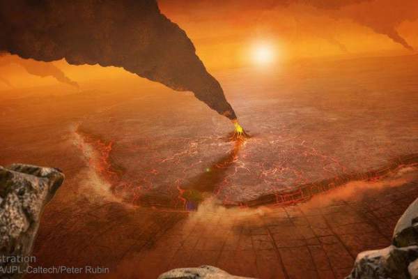 Hình ảnh kinh hoàng về vụ phun trào núi lửa trên sao Kim 1