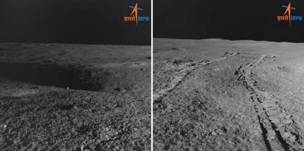 Robot Ấn Độ liên tục vượt hố trên Mặt trăng